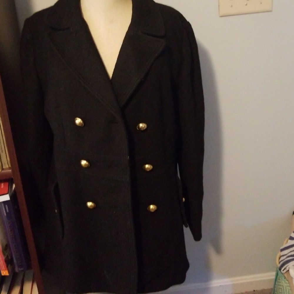 Preppy NWT Black Loft Peacoat